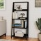 Hastings Home Freestanding Ladder Bookcase, Black 789005POJ - alternate 1